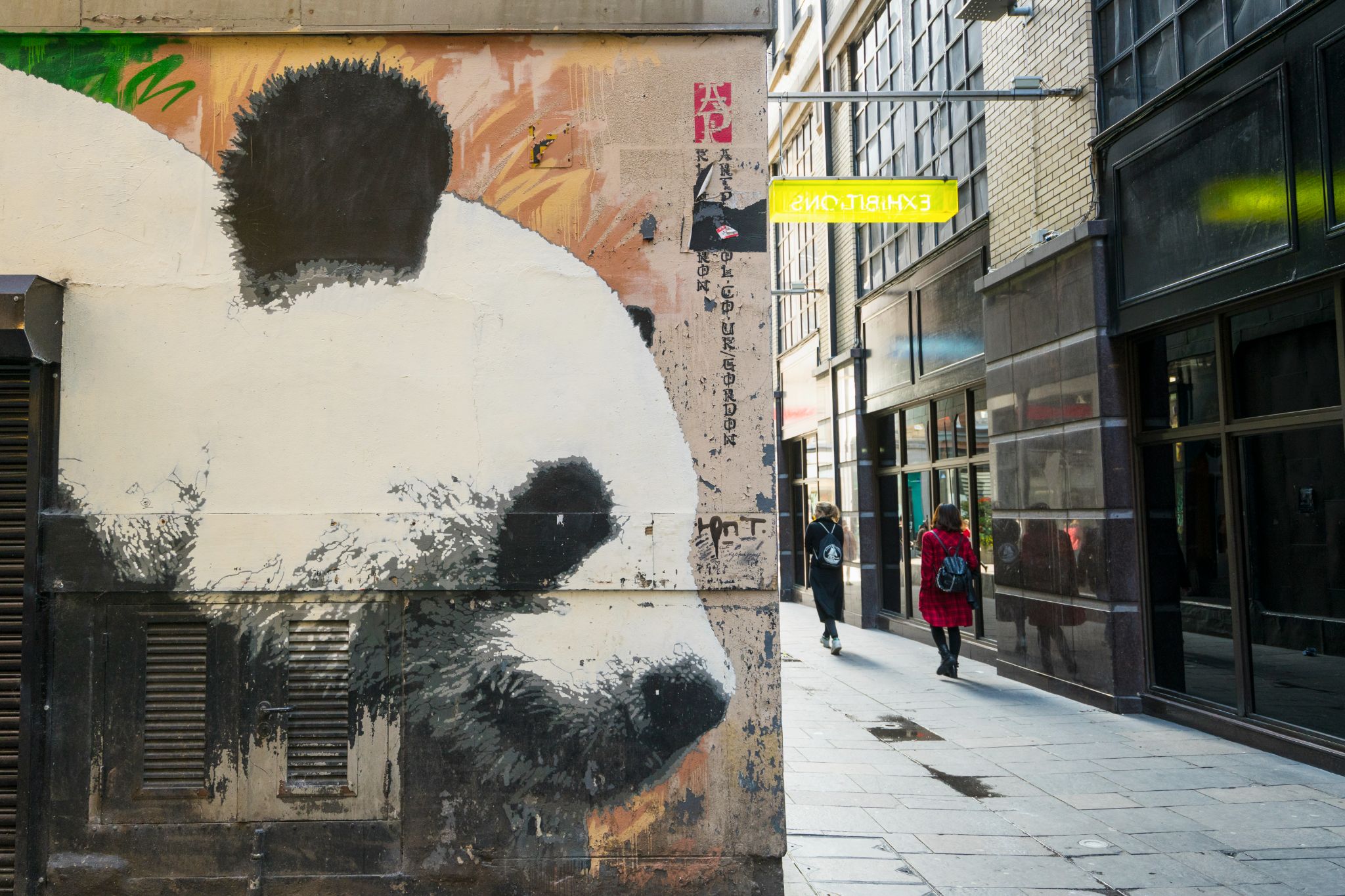 Panda by Klingatron opposite The Lighthouse in Glasgow