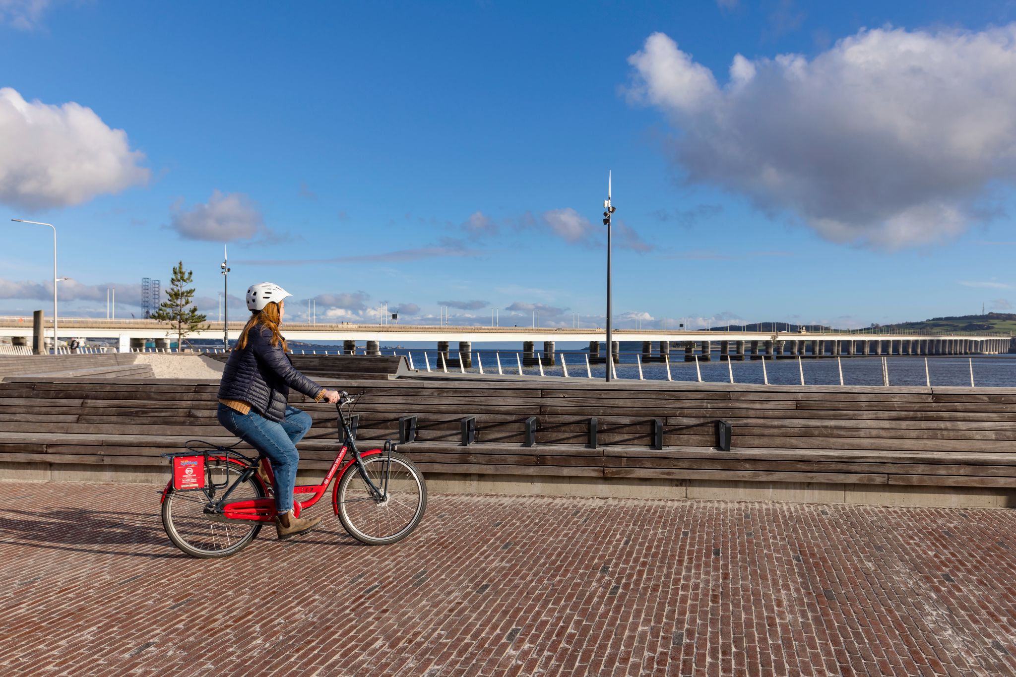 Cycling at Dundee Waterfront