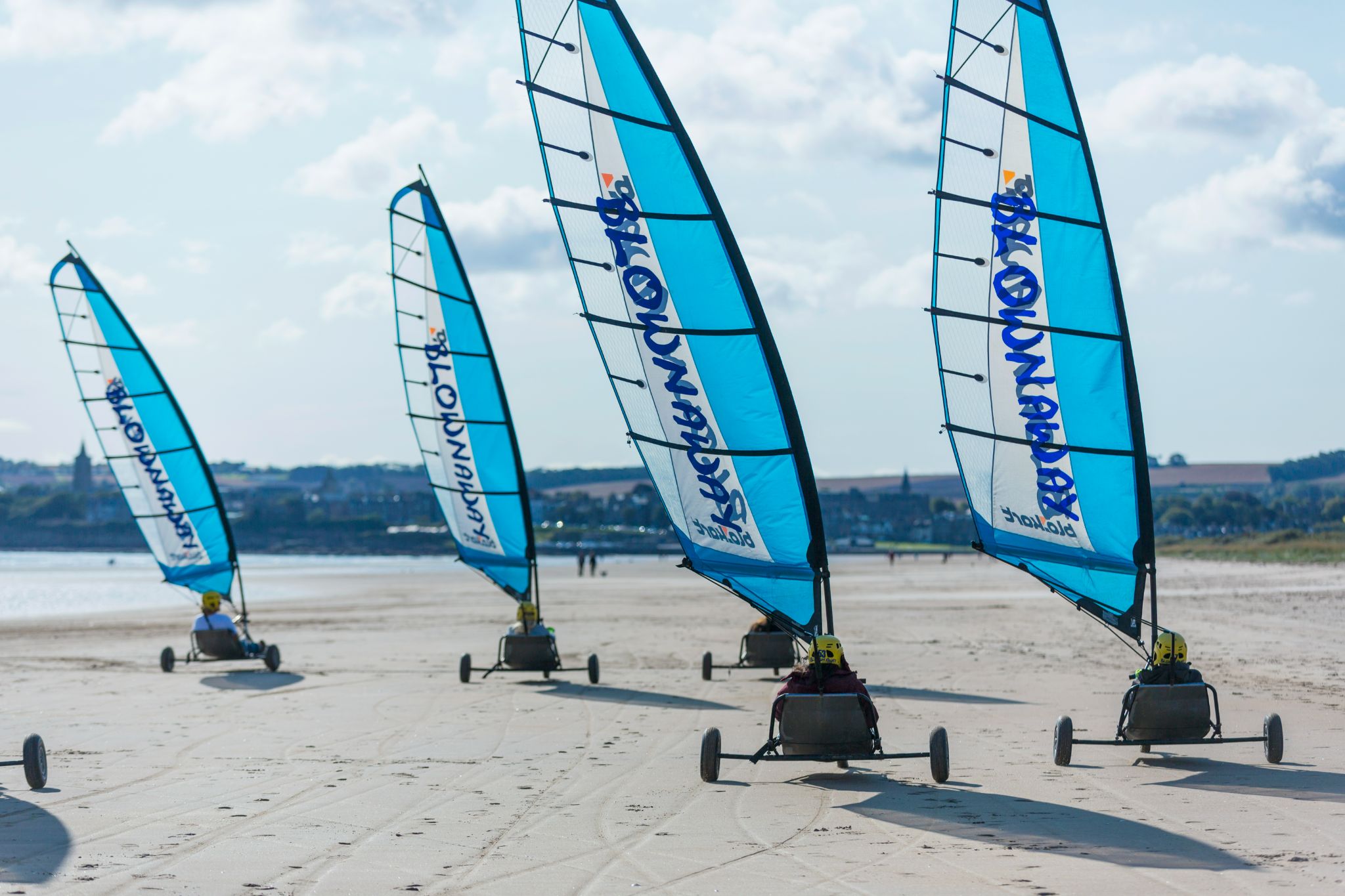 Landyachting on West Sands