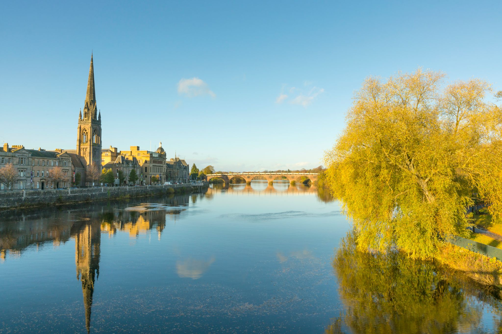 River Tay and St Matthew's Church of Scotland