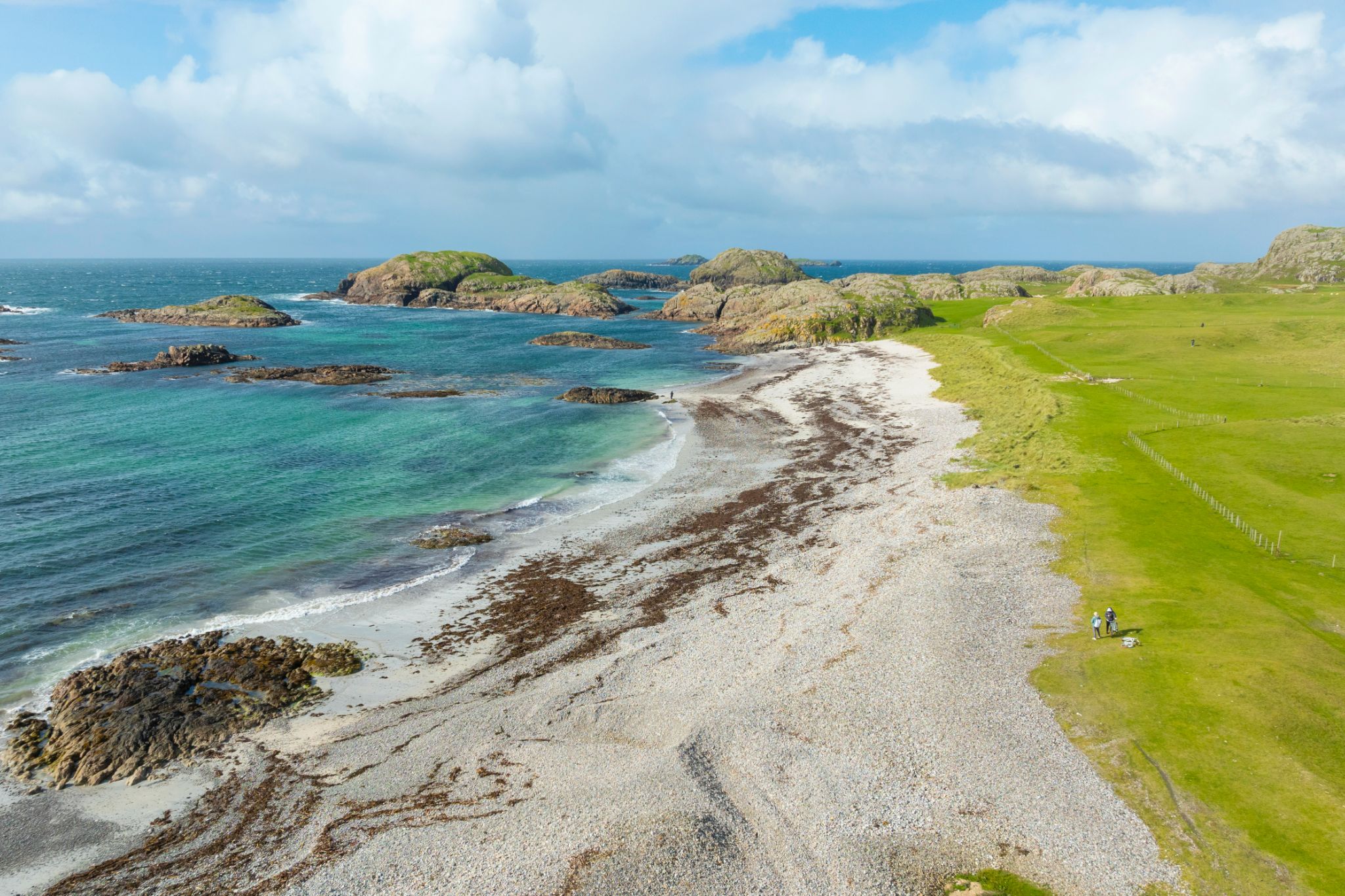 Bay at the back of the ocean on the Isle of Iona