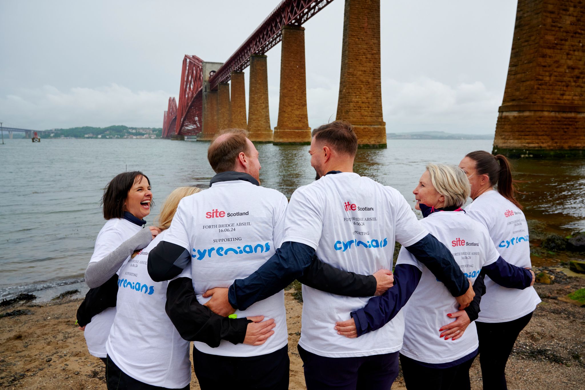 SITE Scotland members at Forth Rail Bridge.