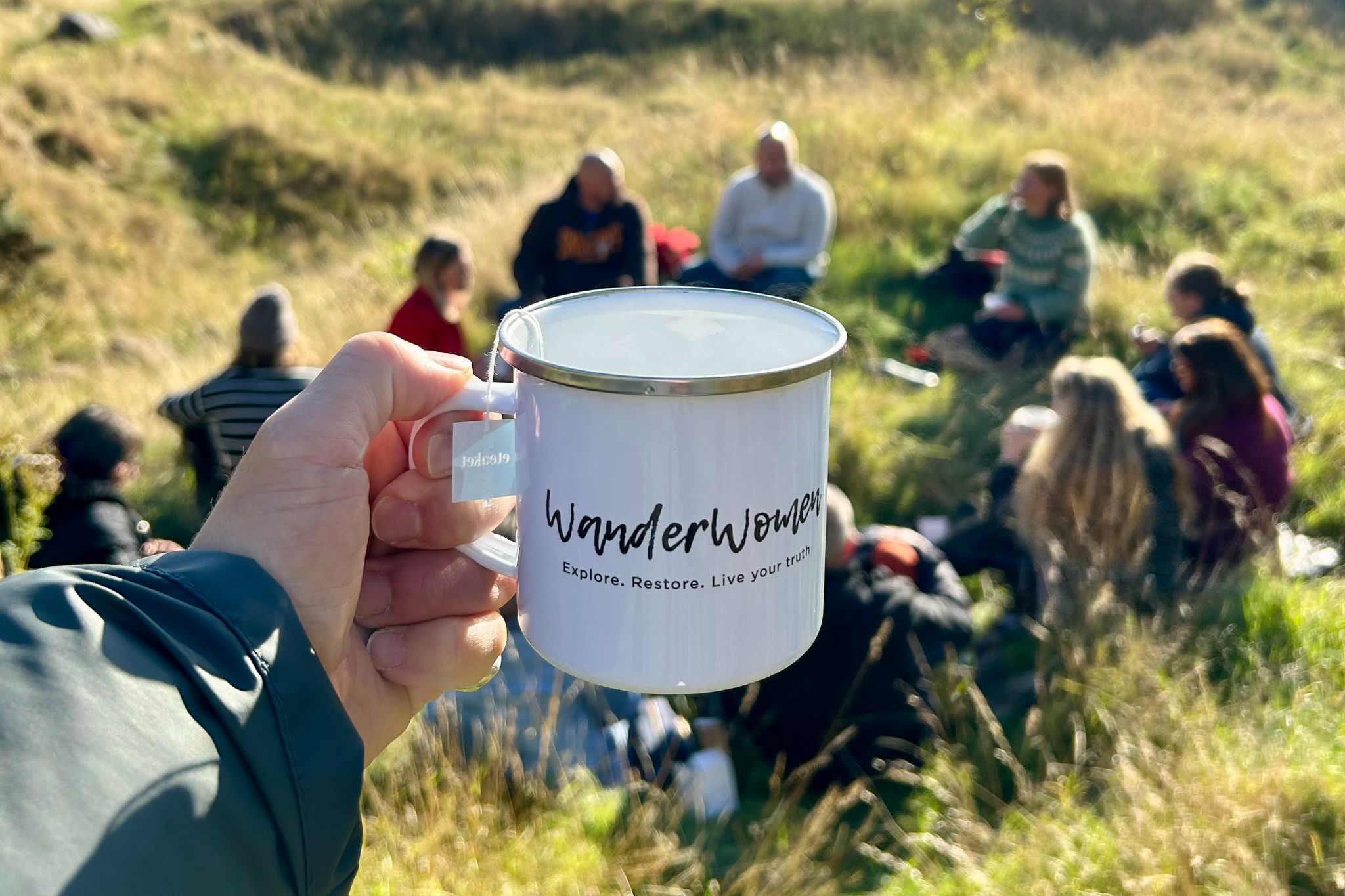 A cup of tea offered by WanderWomen Scotland