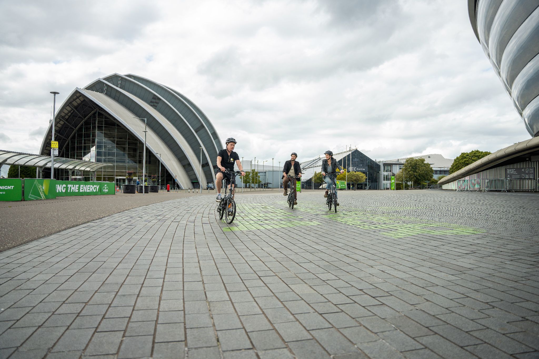 Gallus Pedals outside Scottish Event Campus (SEC).