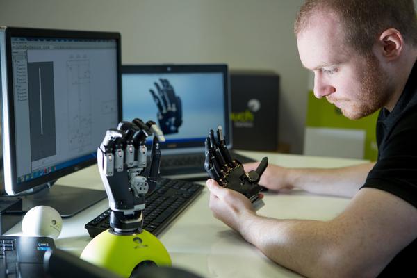  Image of manufacturing and development, and staff at Touch Bionics, Livingston
